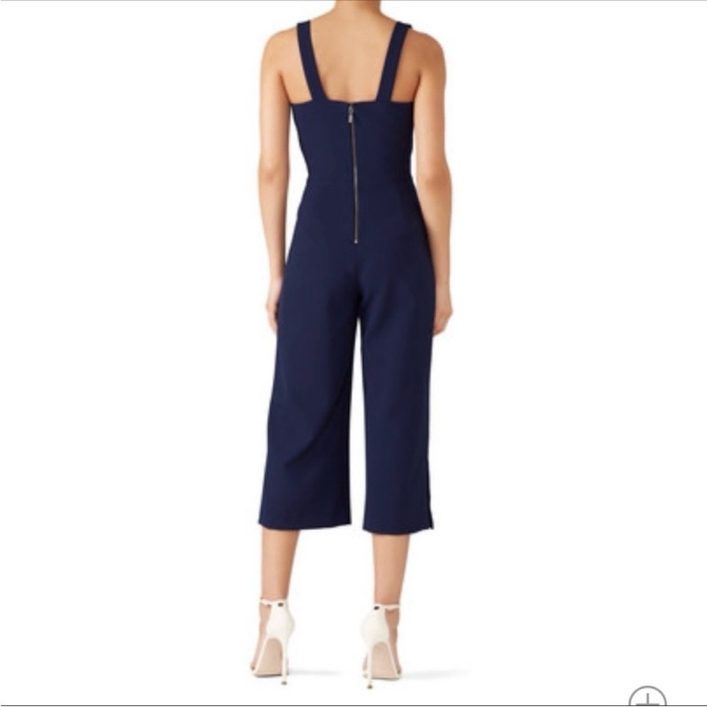 Nicole Miller Navy Stretchy Tech Jumpsuit - Picture 2 of 9
